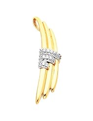 14K Two-Tone Gold Diamond Pendant - 0.45 Ct. -- LIFETIME WARRANTY