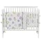 3 Piece Baby Crib Bedding Set- Lavender Flower
