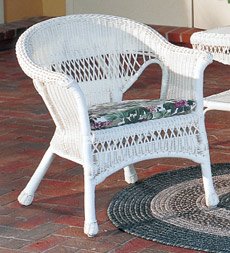 Wicker Chair-White