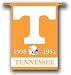 NCAA Tennessee Volunteers Championship Year Two-sided Banner