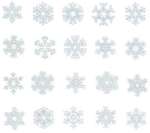 Brother Embroidery Machine Card LET IT SNOW #3 