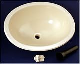 12" X 15" Plastic Oval Sink - Parchment