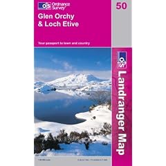 Glen Orchy and Loch Etive (Landranger Maps)