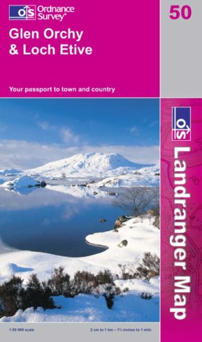 Glen Orchy and Loch Etive (Landranger Maps)