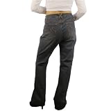 Baby Phat - Womens Baby Phat Rhythm & Blues regular wash boot cut denim jeans. Very high quality jeans with an impeccable cutting, classic 5 pockets design, belt loops and stitched on back pocket design. Great authentic jeans to wear with various casual styles.