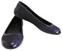 Coach 'True' Patent/Fabric Slipon Flats (Black/Black) (7.5)