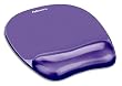 Purple Gel Crystal Transparent Mousepad and Wrist Rest