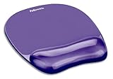 Purple Gel Crystal Transparent Mousepad and Wrist Rest