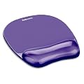 Fellowes Crystals Gel Mouse Pad/Wrist Support - Purple