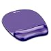 Purple Gel Crystal Transparent Mousepad and Wrist Rest