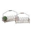 Wire Basket Set with Floral Vintage Print