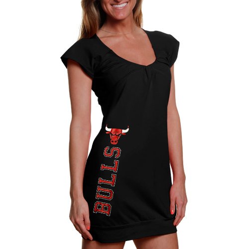 NCAA Chicago Bulls Ladies Tunic Dress - Black (Small)