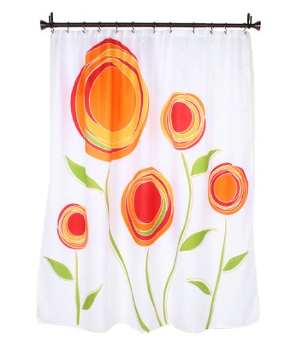 Red Shower Curtain For Sale Best Interdesign Marigold Shower