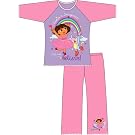 Kids Girls Dora The Explorer Long Sleeve Top & Bottoms Pyjama/Nightwear Set