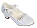 iGirlDress Charming Mary Jane Party Shoes with Crystal Detailing White Size 2