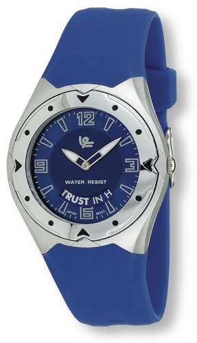 Avalon Christian Inspirational Watch with Message, “The Best Plans in Life Begin and End with God”, blue