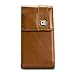 CASE123® MPS Mk II TL Premium Genuine Leather Vertical Swivel Belt Clip Holster for Apple iPhone 6 (4.7 in screen) for use with Otterbox Commuter, Urban Armor Gear, TPU covers, and more - Medium Brown Cowhide