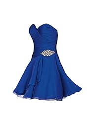 Strapless Short Chiffon Fitted  Tiered Homecoming Dress  With Rhinestones