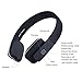 SENWOW Bluetooth Headphones, Bluetooth 4.1 High Fidelity Wireless Over-Ear Headphones for iPhone 6/6s/6 Plus/6s Plus, iPad/iPod, Android Device MP3/4 Tablets (Black)