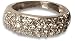 Silver AMR314804S Ladies Cubic Zirconia Band Ring