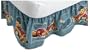 Blue Jean Teddy Bears Sports Baseball Crib Toddler bed skirt or ruffle