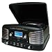 Inovalley Retro 03 Black Retro Styled HiFi Music System, FM Radio, Vinyl Record Player & CD Player (MODEL with MP3 usb stick recording & playback)