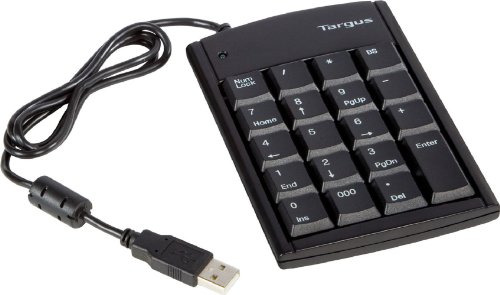Targus PAUK10U Ultra Mini USB Keypad, Black