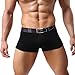 HP95(TM) Mens Bikini Underwear, Sexy Breathable Bulge Pouch Boxer Briefs Shorts (M, Black)