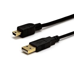 6ft USB Type A Male to Mini B (5 Pin) Male Cable