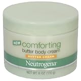 Neutrogena Comforting Butter Body Cream, Butter Cream, 6 oz (170 g) Containers (Pack of 2)