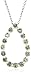Sterling Silver Peridot Pear-Shaped Pendant, 18