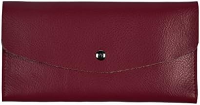 Qianmufan High-quality Synthetic Leather Fashion Women's Credit Card Organizer Wallet Rose Red