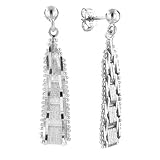 Sterling Silver Riccio Drop Earring
