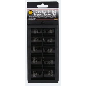 Click here to buy Performance Tool Mechanics M592DB 10 Piece 1 2 Drive SAE Impact Socket Set.