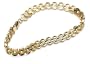 14k Yellow Gold Multi-Leaf Design Bracelet, 7"