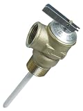 Camco 10463 3/4" RV Temperature and Pressure Relief Valve with 1" Probe