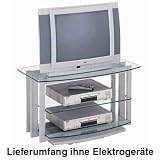Jahnke Techno-Rack TR 370 D Television Stand, Glass