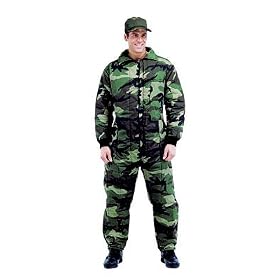 Woodland Camouflage Insulated Coveralls by Galaxy Army Navy