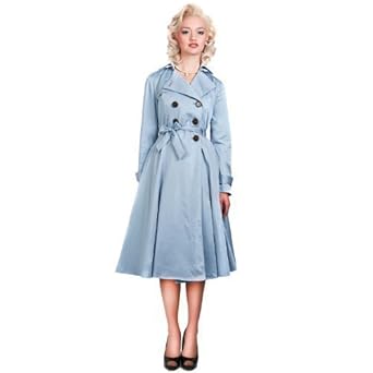 Clothing Veste Dietrich Style Vintage Ann&eacute;es 40 et 50 EU 36, Bleu