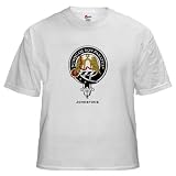 Johnstone Clan Crest Badge Scottish White T-Shirt by CafePress