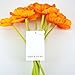 FatColo Artificial Poppy Flowers, Fresh Artificial Mini Real Touch PU/Latex Corn Poppies Fake Flowers Bouquet for Decor(Orange, Piece of 10)
