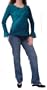 Rhinestone Pocket Straight Leg Maternity Jeans