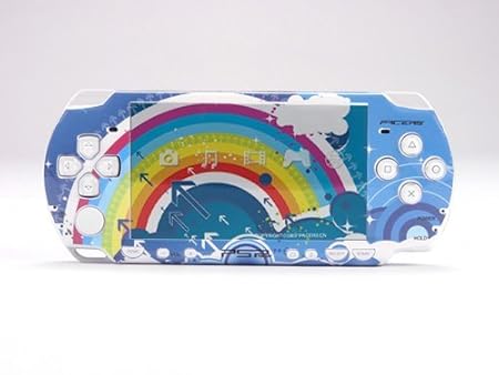 RAINBOW PSP (Slim) Dual Colored Skin Sticker, PSP 2000