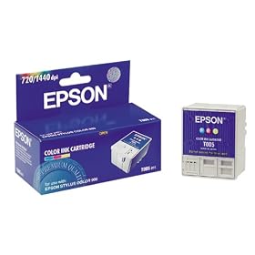 Click here to buy Epson T005011 Tri-Color Ink Cartridge (Stylus Color 900 and 980 Printers) by Epson.