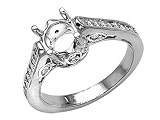 0.25 (1/4) cttw Round Diamonds Engagement Ring - Platinum LIFETIME WARRANTY