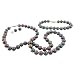 Jewelry : 14k Yellow Gold 8-8.5mm Dyed Black Freshwater Cultured Pearl Necklace, Bracelet and Stud Earring Set