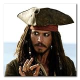 Johnny Depp Color Matte Photograph (20x20 Inches - Pirates of the Caribbean)