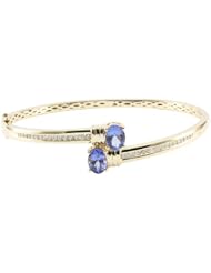 14K Tanzanite Bangle with Diamonds(NEW ARRIVAL)