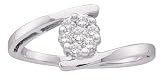 Stunning 1/4 Ctw. Diamond Promise / Friendship Ring " Size 7 "