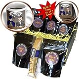 Rich Diesslins Funny General Cartoons - Super Hero Parody with Batman and Commissioner Gordon at the bar - Coffee Gift Baskets - Coffee Gift Basket
